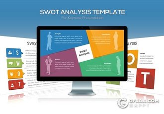 30页SWOT分析态势分析keynote模板 - 顶尖PPT