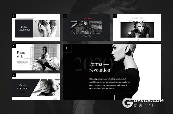 50页简约艺术风格图片展示类PPT模板 - 顶尖PPT