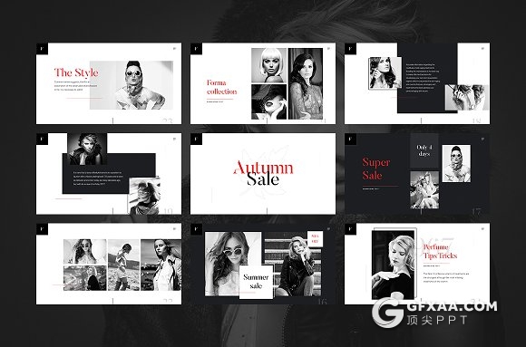 50页简约艺术风格图片展示类PPT模板 - 顶尖PPT