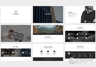 33页极简商务风格多用途PPT模板 - 顶尖PPT