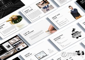 90多页创意keynote模板摄影设计师作品展示模板 - 顶尖PPT