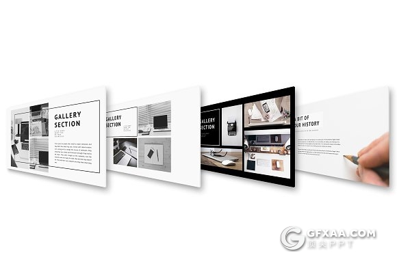 90多页创意keynote模板摄影设计师作品展示模板 - 顶尖PPT