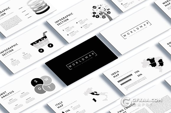 90多页创意keynote模板摄影设计师作品展示模板 - 顶尖PPT