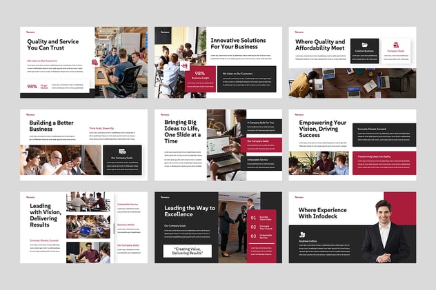 商业演讲平台主题展示Keynote模板 - 顶尖PPT