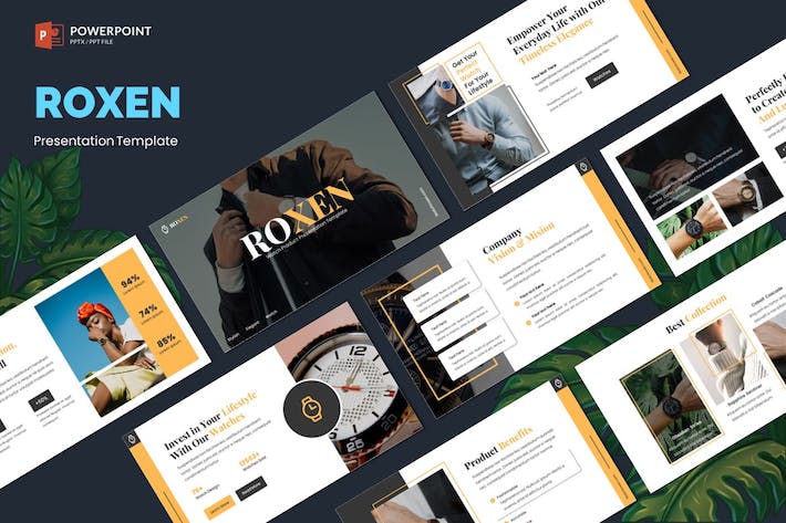 手表产品展示推介宣传营销品牌方案PPT模板 - 顶尖PPT