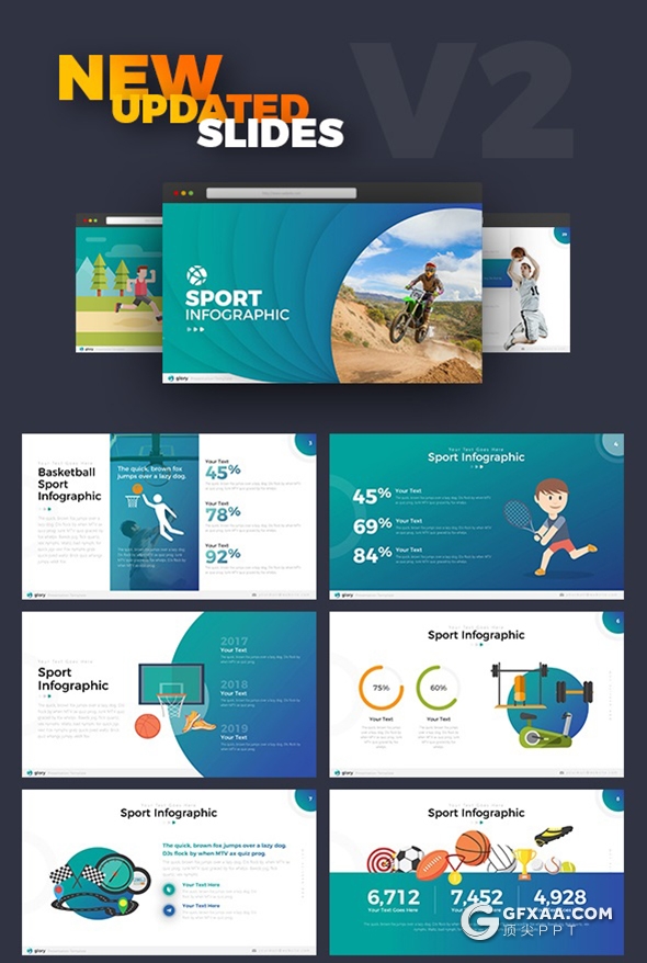 423页国外高品质商务PPT模板 包含21种配色 - 顶尖PPT