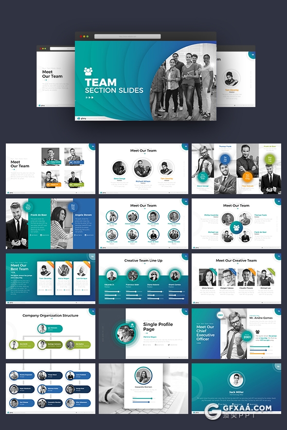 423页国外高品质商务PPT模板 包含21种配色 - 顶尖PPT