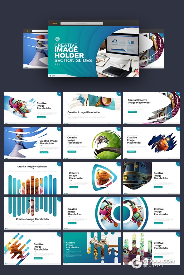 423页国外高品质商务PPT模板 包含21种配色 - 顶尖PPT