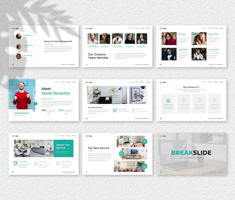 室内设计方案作品展示PPT模板 - 顶尖PPT