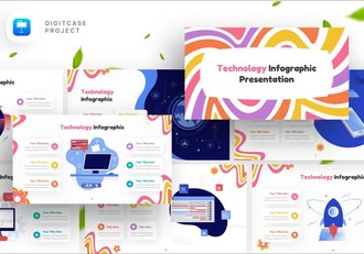 电脑人工智能技术信息图形keynote模板 - 顶尖PPT
