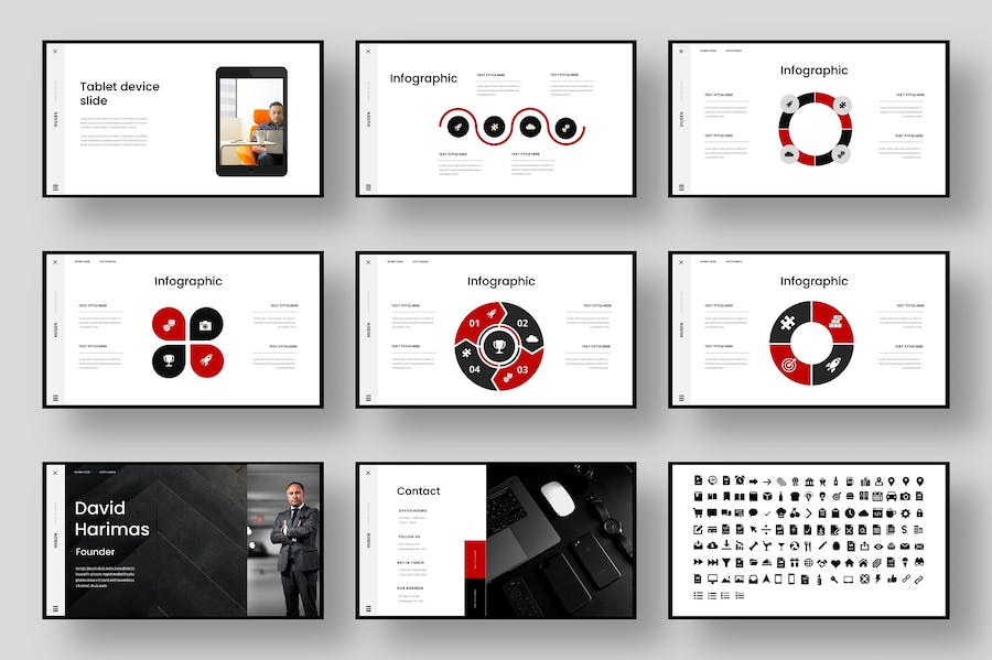 商务团队介绍展示keynote模板 - 顶尖PPT