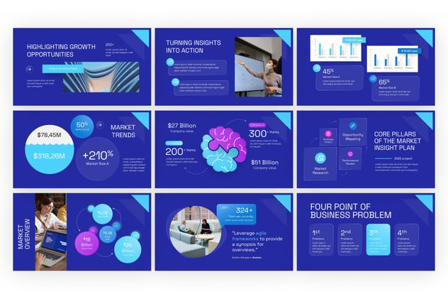 市场洞察与行业趋势分析PPT模板 - 顶尖PPT