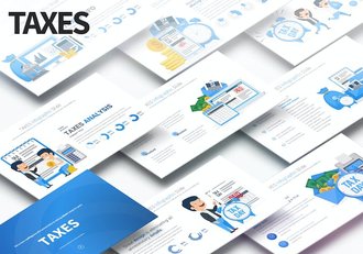 税务信息图形PPT模板 - 顶尖PPT