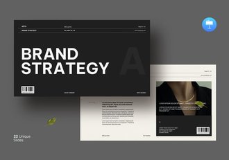 极简时尚服装品牌战略PPT模板 - 顶尖PPT