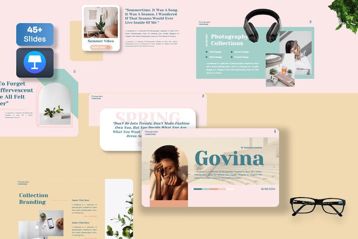 摄影讲述展示方案应用推介Keynote模板 - 顶尖PPT