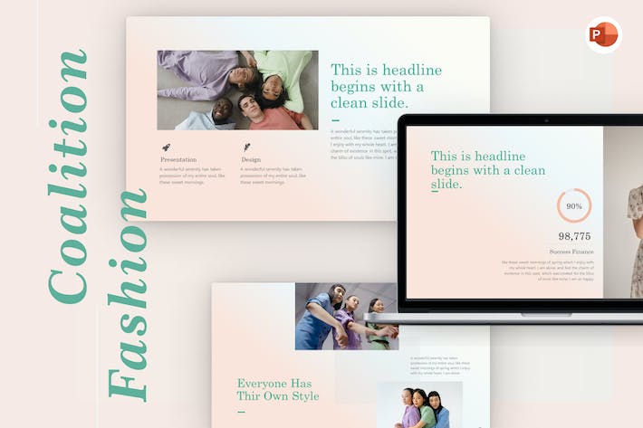 优雅时尚摄影营销策划品牌展示多用途PPT模板 - 顶尖PPT