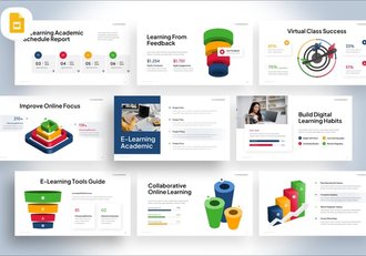 彩色立体金子塔漏斗图形PPT模板 - 顶尖PPT