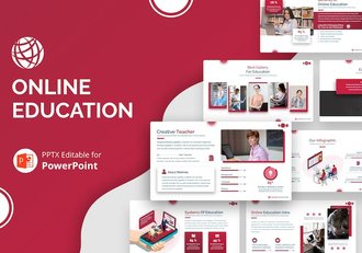 国外设计在线教育课程PPT模板 - 顶尖PPT