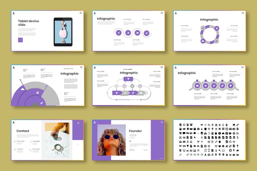 创意公司作品展示商务商业keynote目标 - 顶尖PPT