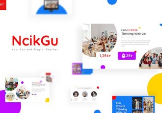 儿童教育培训行业调研分析国外PPT模板 - 顶尖PPT