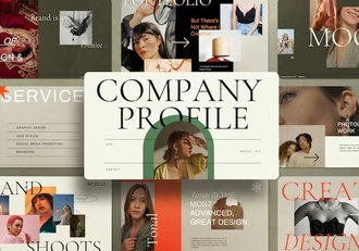 简约公司简介商务品牌PPT模板 - 顶尖PPT