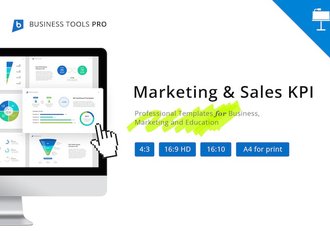 营销和销售KPI数据分析图形监控Keynote模板 - 顶尖PPT