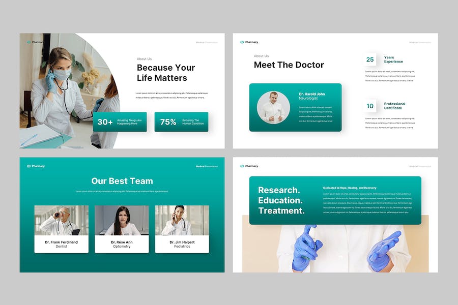 药房医学医药行业PPT模板 - 顶尖PPT