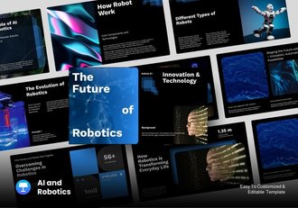 AI人工智能和机器人keynote模板 - 顶尖PPT