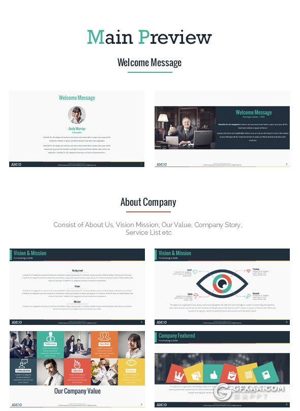 141页多色搭配商务多用途PPT模板 - 顶尖PPT