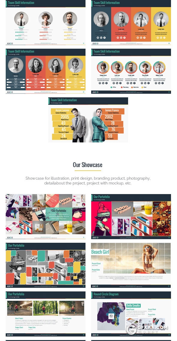 141页多色搭配商务多用途PPT模板 - 顶尖PPT