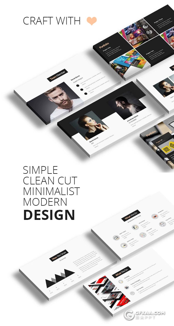 112页极简商务PPT模板创意作品展示PPT - 顶尖PPT