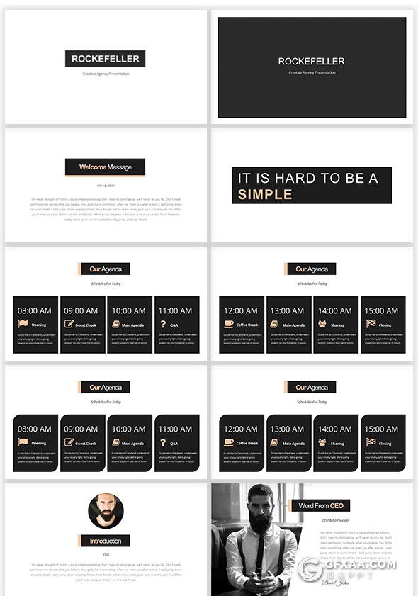 112页极简商务PPT模板创意作品展示PPT - 顶尖PPT