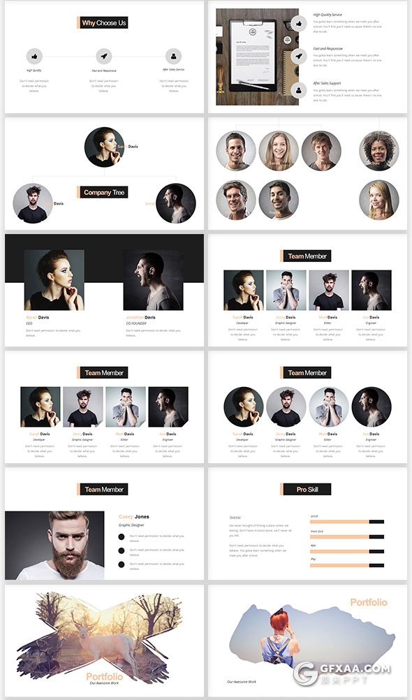 112页极简商务PPT模板创意作品展示PPT - 顶尖PPT