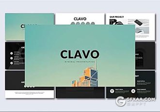 88页极简商务作品产品展示PPT模板 - 顶尖PPT