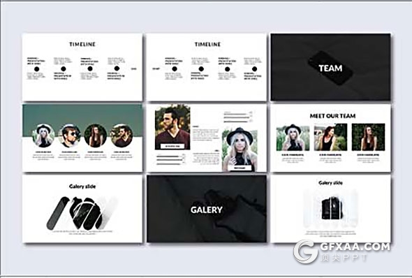 88页极简商务作品产品展示PPT模板 - 顶尖PPT
