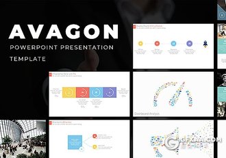 45页精美动画效果国外商务PPT模板 - 顶尖PPT