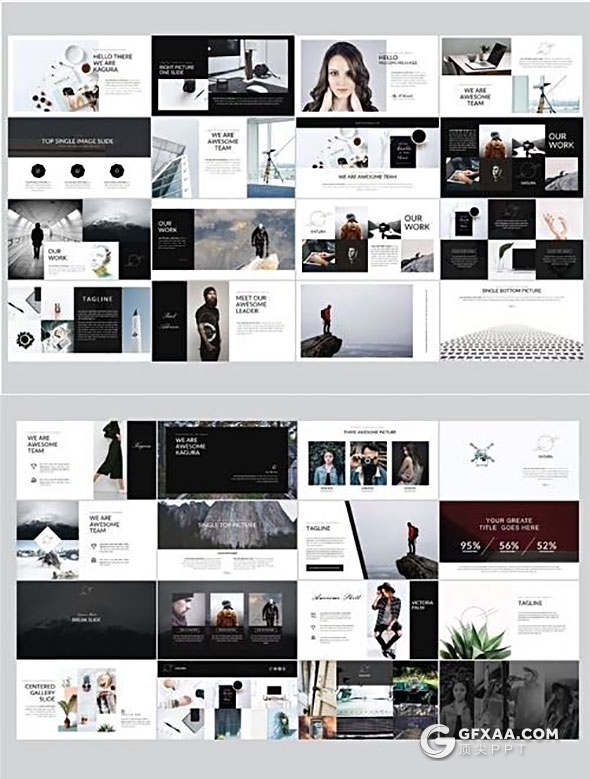 65页极简文艺风格多用途keynote模板 - 顶尖PPT