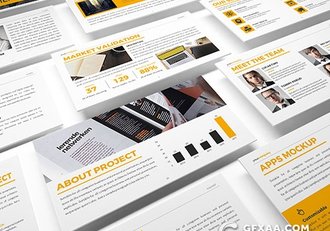 50页公司提案简要主题PPT模板 - 顶尖PPT