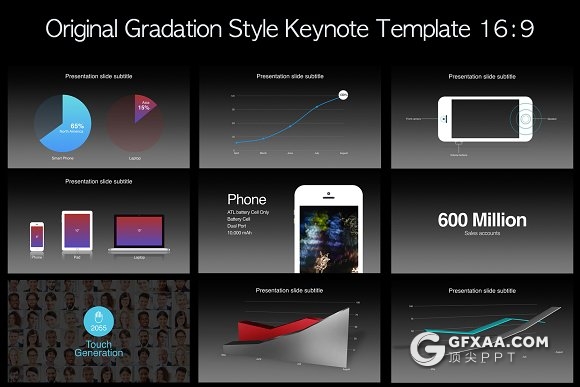 70页经典苹果keynote模板3d图表动画演示 - 顶尖PPT