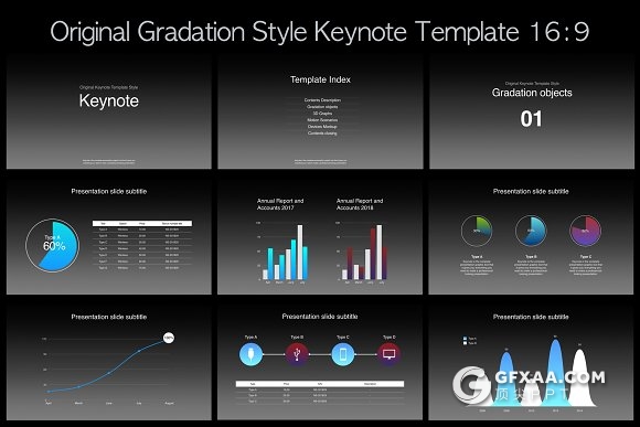 70页经典苹果keynote模板3d图表动画演示 - 顶尖PPT