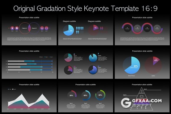 70页经典苹果keynote模板3d图表动画演示 - 顶尖PPT