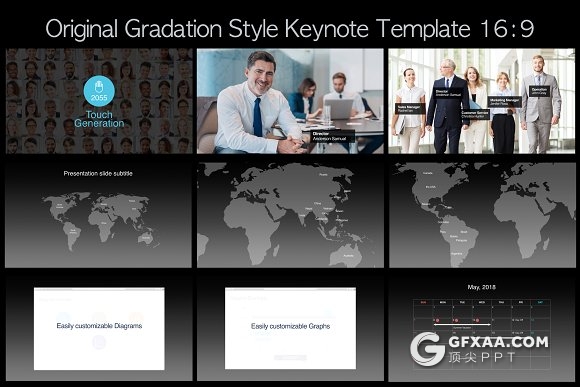 70页经典苹果keynote模板3d图表动画演示 - 顶尖PPT