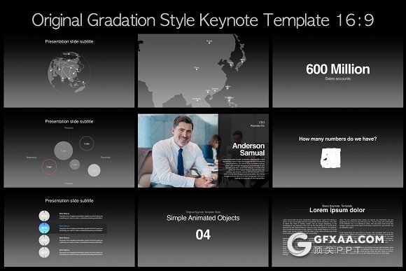 70页经典苹果keynote模板3d图表动画演示 - 顶尖PPT