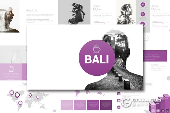 56页紫色简约风格PPT模板 - 顶尖PPT