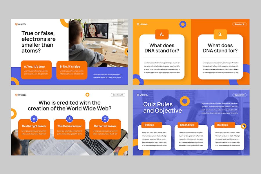 在线教育知识竞赛答题Keynote模板 - 顶尖PPT
