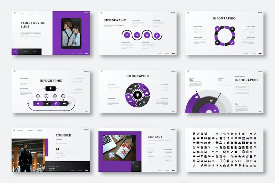 个性商务风格设计展示PPT模板 - 顶尖PPT