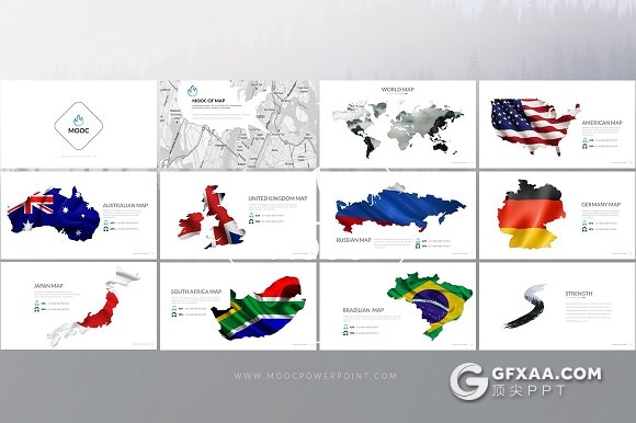 100页创意图形设计多用途PPT模板 - 顶尖PPT