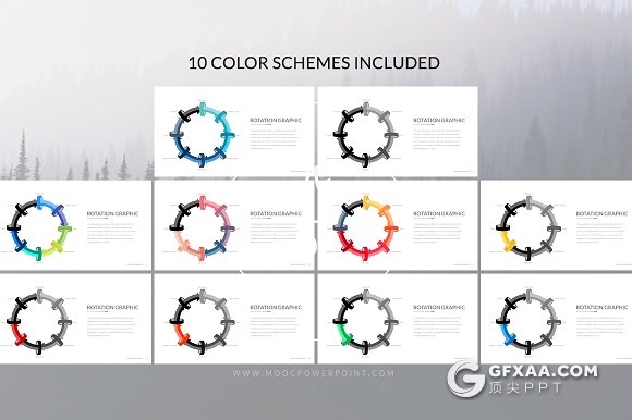 100页创意图形设计多用途PPT模板 - 顶尖PPT
