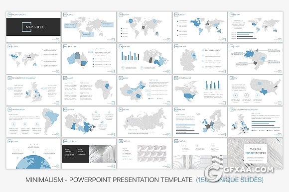 177页简约商务图片展示多用途PPT 包含281张高清图片 - 顶尖PPT