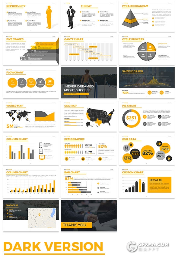 50页5种配色项目介绍提案通用keynote模板 - 顶尖PPT